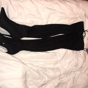 Brand new thigh high black boots size  9